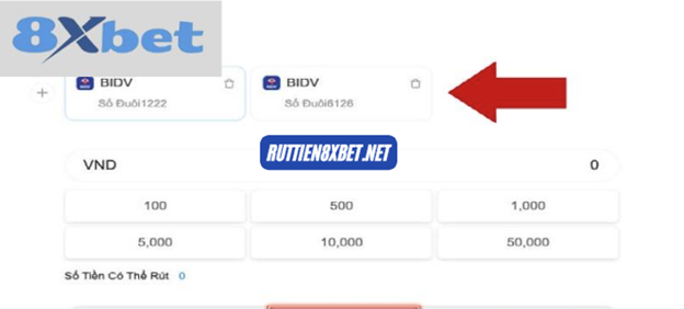 Hướng dẫn các bước rút tiền bằng tiền điện tử tại 8xbet